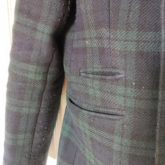 Heart and dagger plaid wool coat - Picture 3 of 12